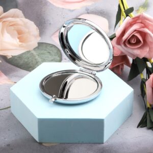 Zuo Bao RHONY Inspired Gift Housewives Makeup Mirror Sorry I'm Late I was in Glam Compact Mirror Gift for Mother Girlfriend （Sorry I'm Late）