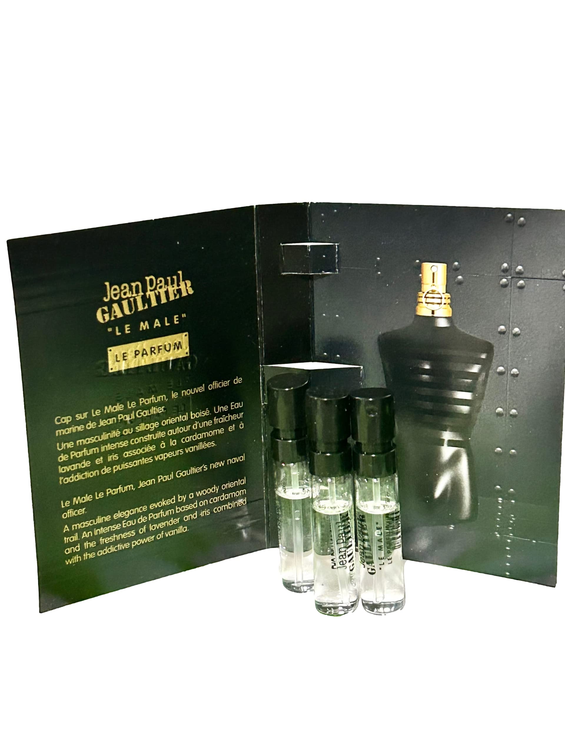 Jean Paul Gaultier Le Male Le Parfum Men Eau De Parfume Intense Sample Spray 1.5 ml / 0.05 fl oz (set of 3)