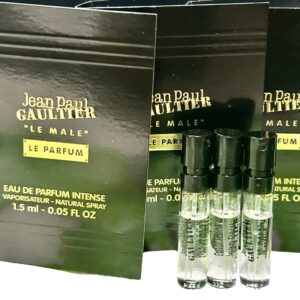 Jean Paul Gaultier Le Male Le Parfum Men Eau De Parfume Intense Sample Spray 1.5 ml / 0.05 fl oz (set of 3)