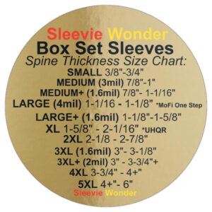 Medium Box Set Sleeves (x5) 2mil + Seal Up - Outer Plastic Resealable Poly Bags for 12" LP Vinyl Record Album Boxset (+1 Free Dj Magnet)