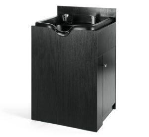 beautystyle shampoo station shampoo bowl with cabinet portable hair wash sink black for salon