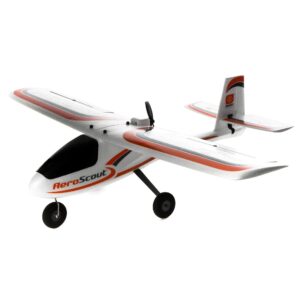 hobbyzone rc airplane aeroscout s 2 1.1m bnf basic (transmitter, battery and charger not included) hbz385001, airplanes bind and fly electric trainer