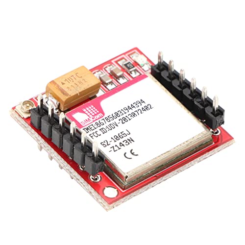 GSM Module, Plastic Phone Module Card Board MicroSIM Card TTL Serial Port 3.7~4.2V GSM Module Kit GPRS Module, for Industry Electronic Component (Without Antenna)