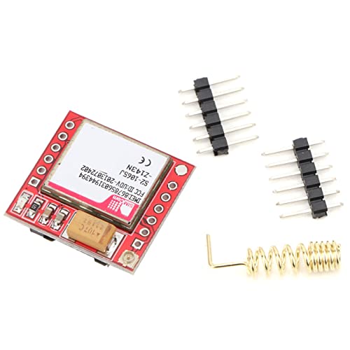 GSM Module, Plastic Phone Module Card Board MicroSIM Card TTL Serial Port 3.7~4.2V GSM Module Kit GPRS Module, for Industry Electronic Component (Without Antenna)