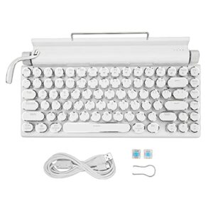 Cosiki Gaming Keyboard, Mechanical Keyboard with 83 Keys Blue Switch for Phone (White)