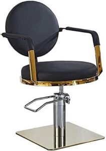 classic styling salon chair hair stylist hydraulic barber chair barber chair salon style 360 degrees rolling swivel barber chairs hair salon spa hydraulic beauty salon equipment ( color : black , size