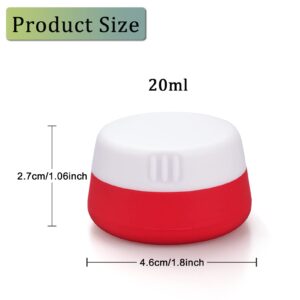 Cosywell Pump Bottle Dispenser Plastic Pump Bottles Refillable Bottles Small Travel Containers 20ml for Toiletries TSA Approved Silicone Cream Jars