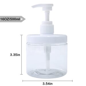 Cosywell Pump Bottle Dispenser Plastic Pump Bottles Refillable Bottles Small Travel Containers 20ml for Toiletries TSA Approved Silicone Cream Jars