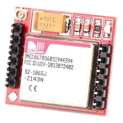 GSM Module, Plastic Phone Module Card Board MicroSIM Card TTL Serial Port 3.7~4.2V GSM Module Kit GPRS Module, for Industry Electronic Component (Without Antenna)