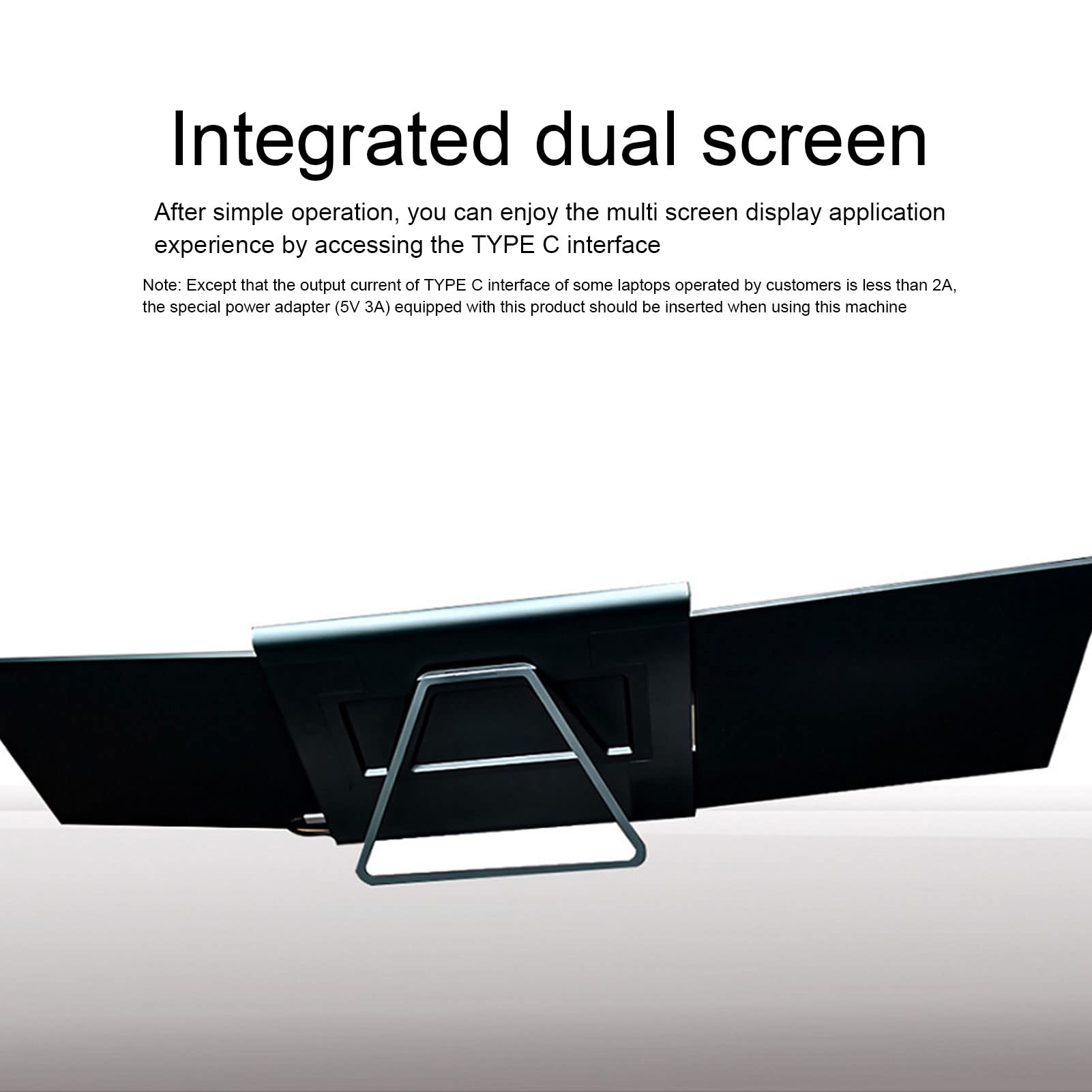 13.3 Inch Dual Extender Screen, 1920x1080 HD IPS Full View Dual Screen Display Dual Laptop Monitor Screen Laptop Screen Extender (X50 US Plug)