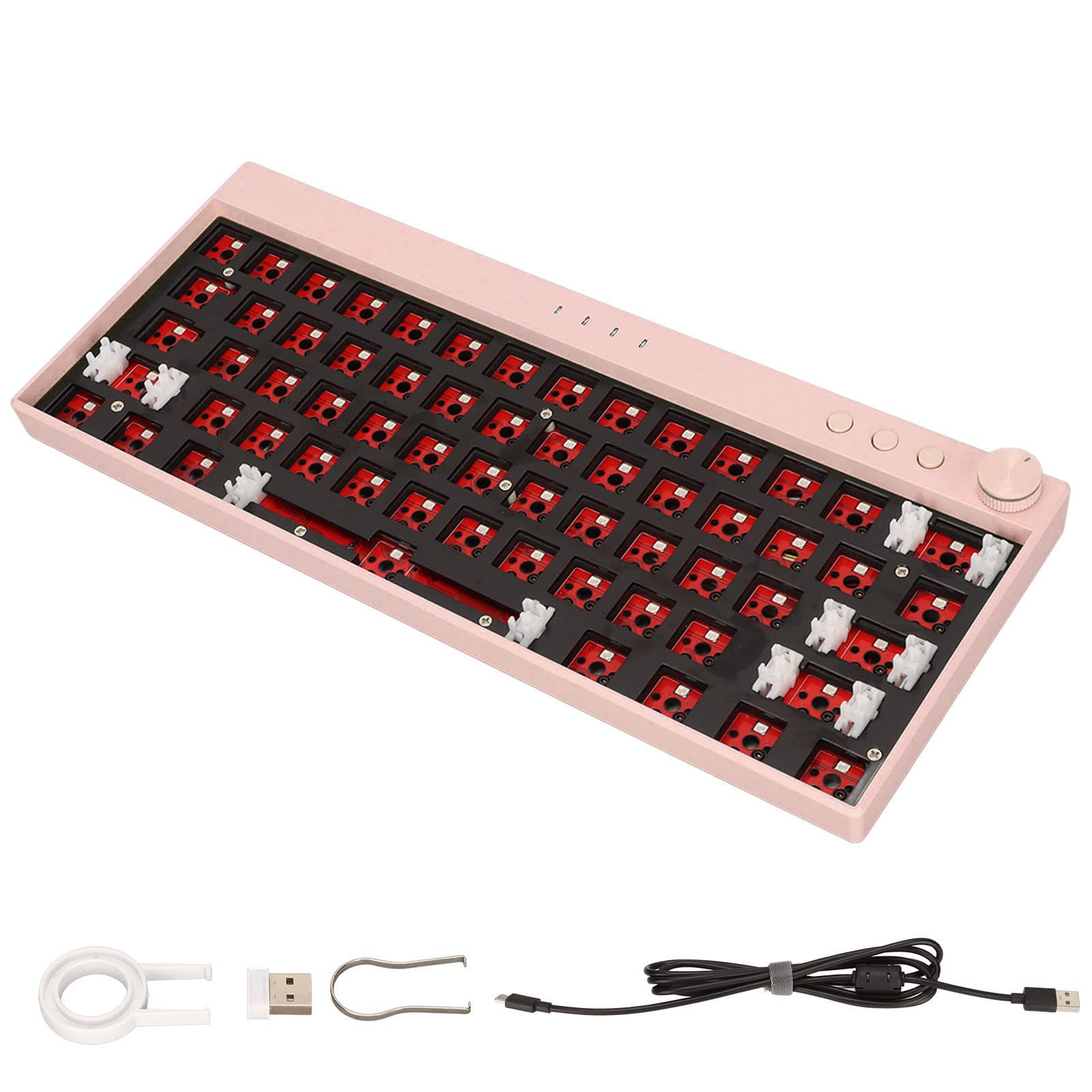 61 Keys Mechanical Keyboard DIY Kit, 61 Keys DIY Mechanical Keyboard Kit Switch Hot Swap for Gaming ()