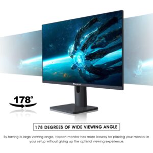 HAJAAN 24” Inch Full HD (1920 x 1080) IPS Desktop Monitor, 75 Hz Refresh Rate, Adjustable Tilt, Wall Mountable HDMI & VGA Ports | Monitor for PC, Ideal for Home & Business (S2423i)