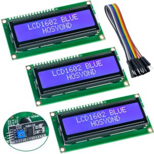 hosyond 3pcs i2c iic 1602 lcd display module 16x02 lcd screen module for arduino raspberry pi