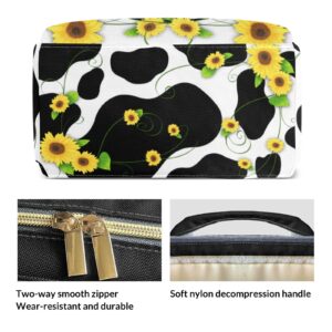 Anneunique Custom Mummy Bags Sunflower Cute Cow Print Diaper Bag Shoulder Backpacks Nursing Giving for Teenager