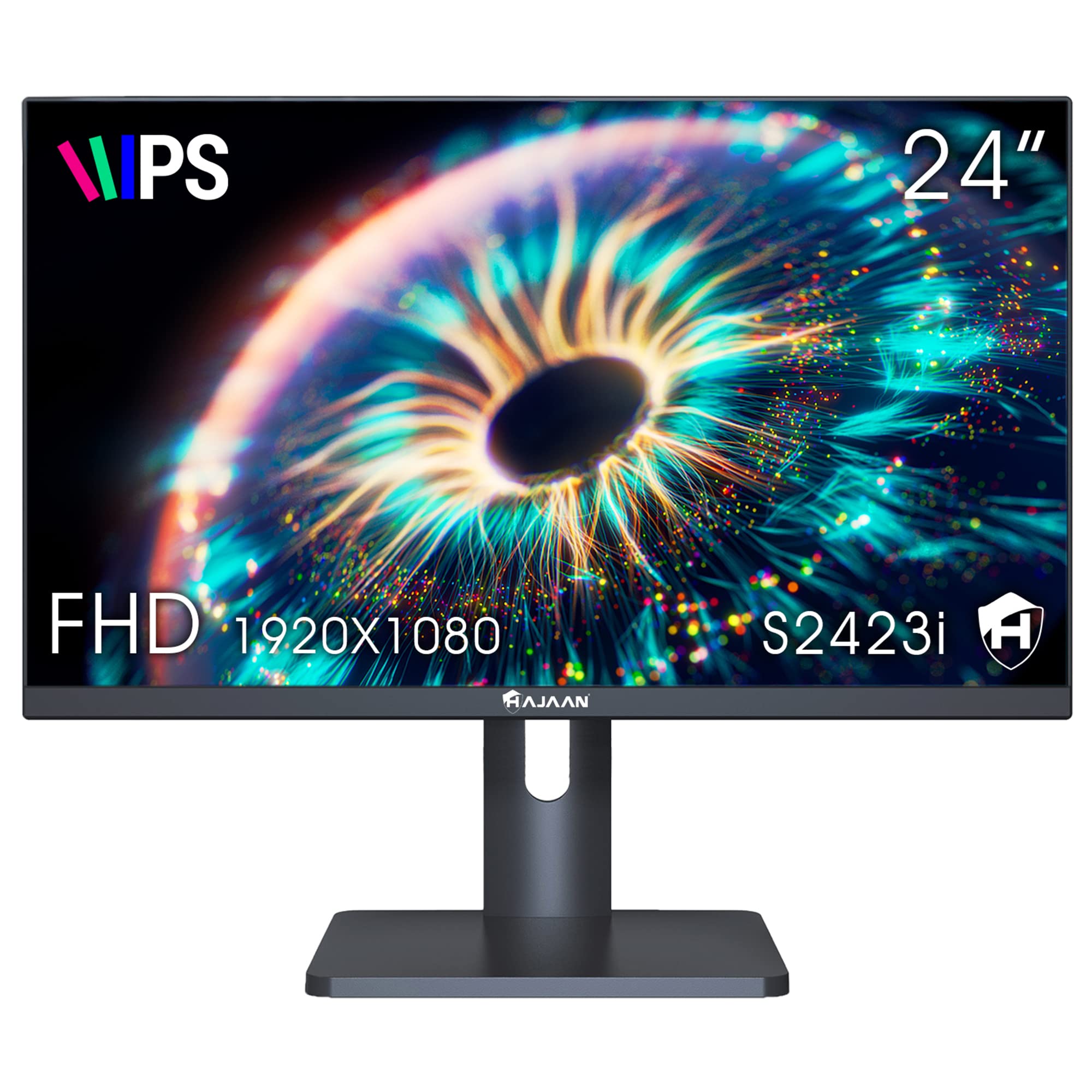 HAJAAN 24” Inch Full HD (1920 x 1080) IPS Desktop Monitor, 75 Hz Refresh Rate, Adjustable Tilt, Wall Mountable HDMI & VGA Ports | Monitor for PC, Ideal for Home & Business (S2423i)