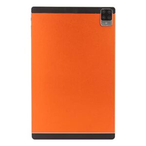 Cosiki Orange Tablet, 5G WiFi 10.1 Inch HD Tablet 5800mAh for Office (US Plug)