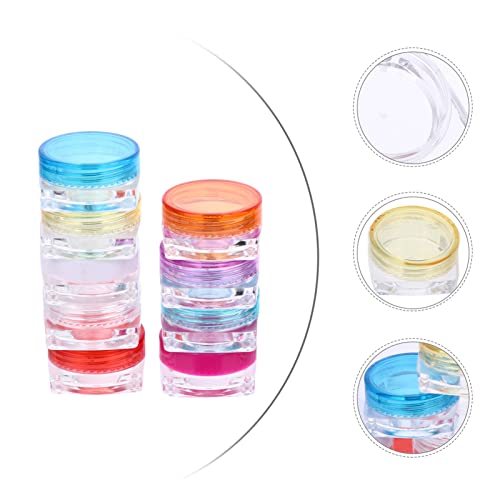 50pcs Square Bottom Cream Box Travel Makeup Containers Cream Containers Jar Travel Cream Containers Cosmetic Cream Containers Travel Cosmetic Containers Cream Lotion Containers