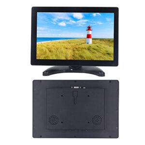 Pomya Touch Screen,10.1inch Touchscreen Monitor Portable,Computers Monitor External Display Screen with Dual Speakers for Kitchen, Bedroom,Car or Truck Traveling