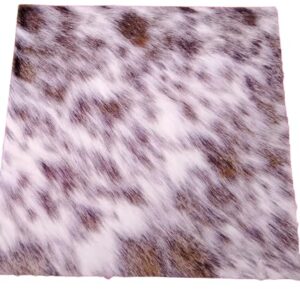 Natural Hair On Premium Quality Leather Cowskin Sheet with Hair on/Fur - NO Holes (Multi Color, 12"x12")