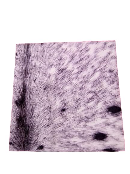 Natural Hair On Premium Quality Leather Cowskin Sheet with Hair on/Fur - NO Holes (Multi Color, 12"x12")