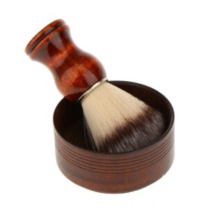 barenx Set 2pcs Men ' S Hair Beard Remove Tool Shaving Brush with Soap Cream Bowl Mug