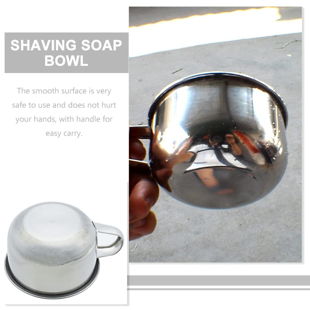 LALAFINA Shaving Bowl Shave Cup Men Shaving Supplies Metal Shave Bowl Shave Soap Bowl Shaving Soap Bowl Shaving Cup Men Shaving Accessory Shaving Mug Shave Bowl for Men for Men