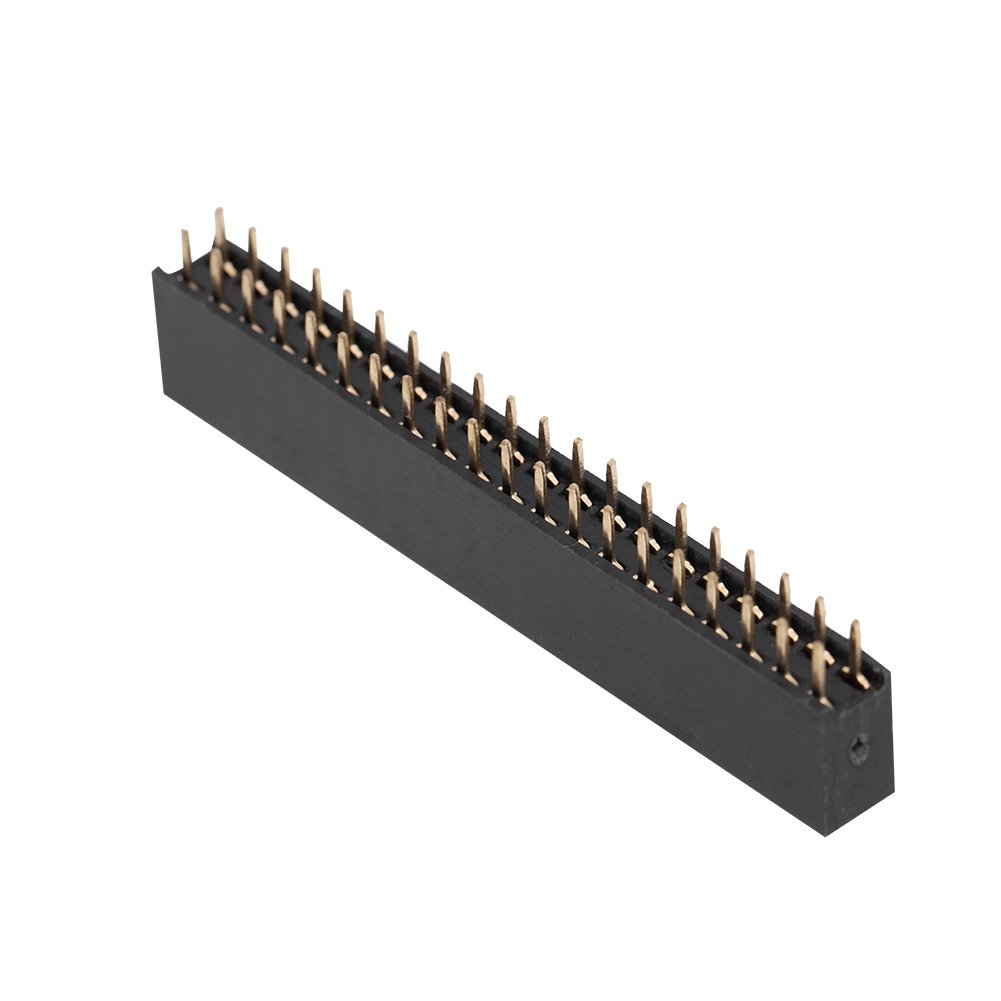 Raserry Pi Gpio He 5Pcs 2 X 20 Pins 2.54M Pitch Female Dual Row Short Pin Headers for Raserry Pi