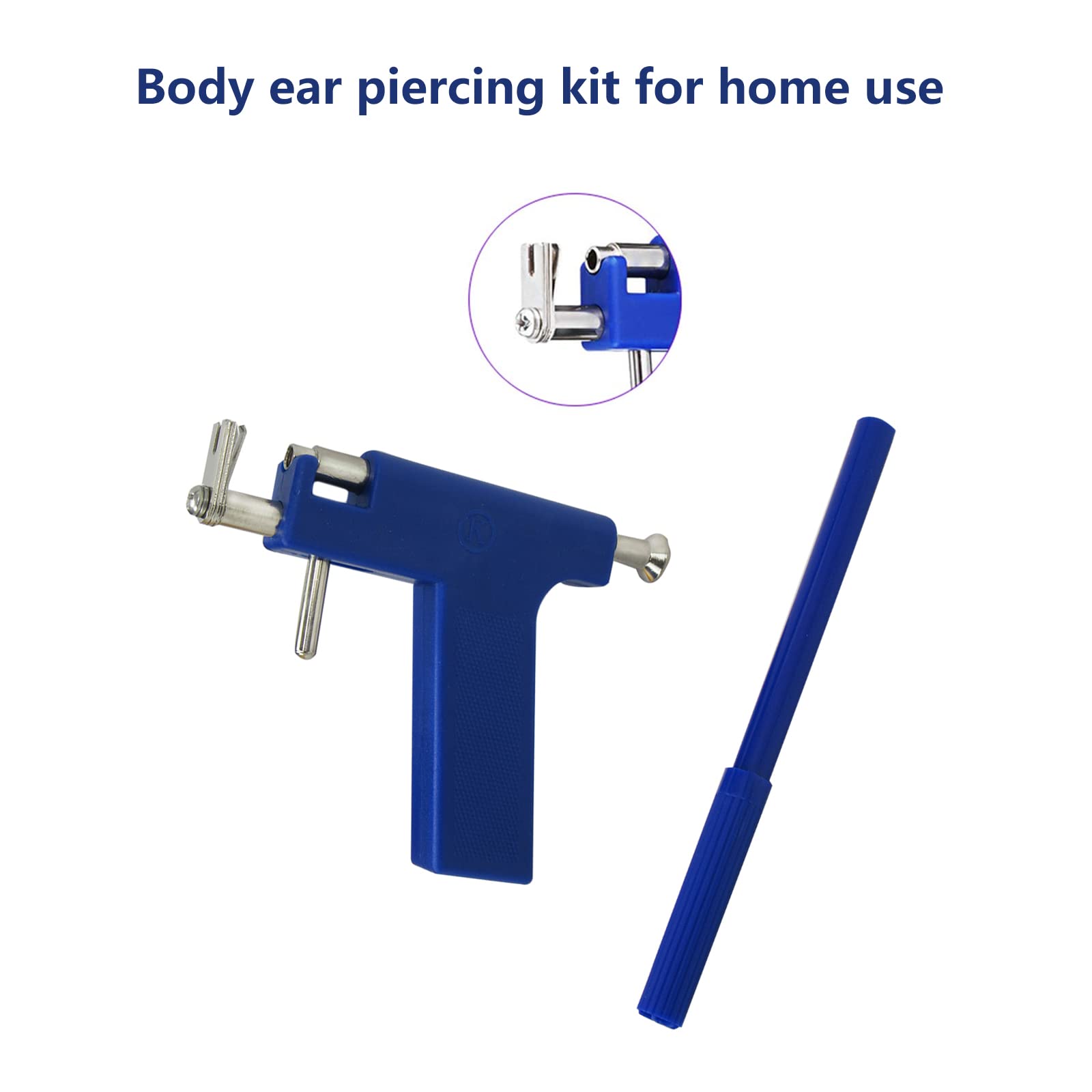 Ear Nail Gun Tools Set Steel Ear Nose Navel Body Piercing Gun Unit Tool Kit Safety Pierce Tool