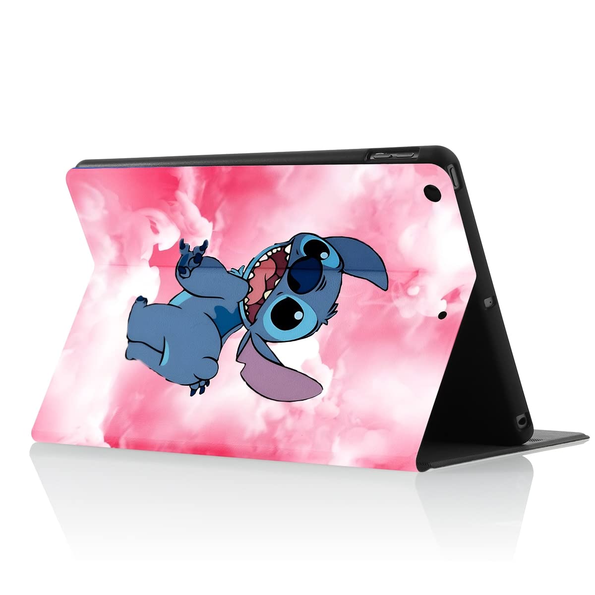 Case for iPad 9th Generation (2021) / 8th Generation (2020) / 7th Gen (2019) 10.2 Inch Anime Cartoon Cool Cute Kawaii Partten Folio Cover Cases for Teens Girls（Pink）