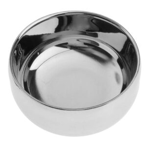 barenx Shaving Cup with Lid Stainless Steel Mirror Cup Shave Barber Tool Salon Man