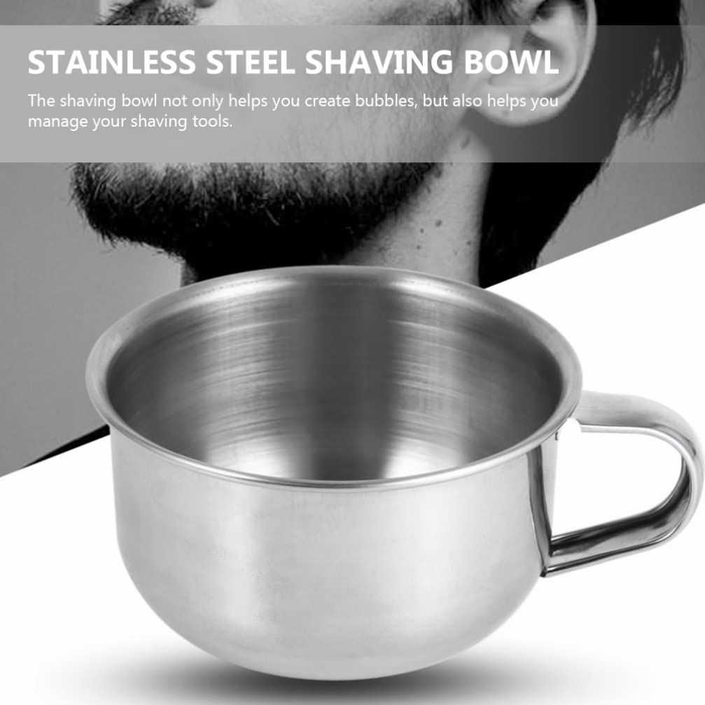 LALAFINA Shaving Bowl Shave Cup Men Shaving Supplies Metal Shave Bowl Shave Soap Bowl Shaving Soap Bowl Shaving Cup Men Shaving Accessory Shaving Mug Shave Bowl for Men for Men