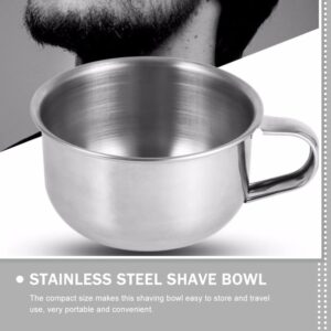 LALAFINA Shaving Bowl Shave Cup Men Shaving Supplies Metal Shave Bowl Shave Soap Bowl Shaving Soap Bowl Shaving Cup Men Shaving Accessory Shaving Mug Shave Bowl for Men for Men