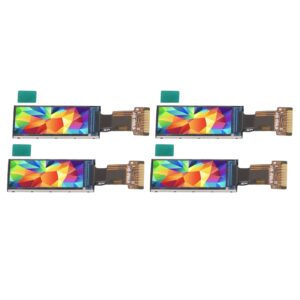 Septpenta 4PCS 0.96in TFT Color IPS Display Screen, 80×160 Resolution, Bright,Saturated, Natural Looking Images LCD, Embedded ST7735S Driver and SPI Bus, Small, Light and Thin Used in Various Places