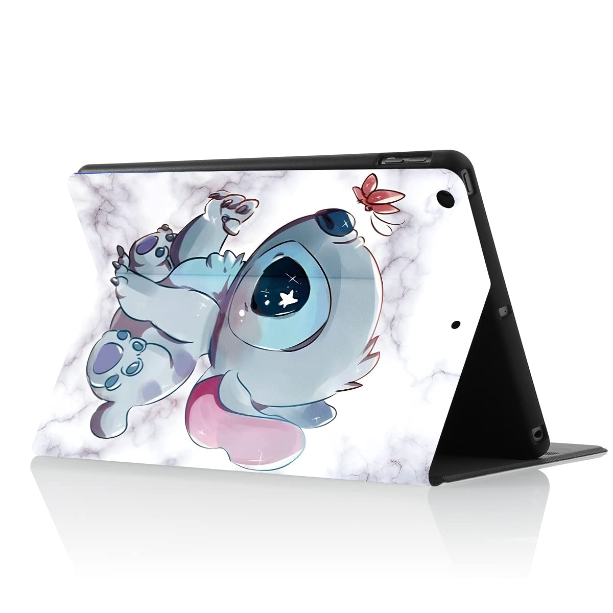 Case for Samsung Galaxy Tab A7 Lite 8.7 Inch 2021 (SM-T220/T225/T227) Anime Cartoon Cool Cute Kawaii Partten Folio Cover Cases for Teens Girls（White Marble）