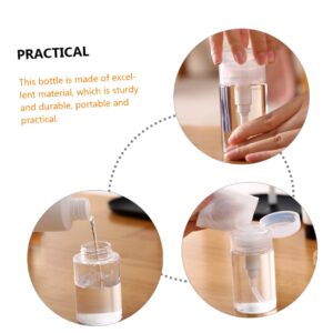 KALLORY 3pcs Nail Polish Remover Bottle Refillable Pump Bottles Empty Makeup Liquid Storage Containers Travel Friendly Cosmetic Dispensers(200ml)