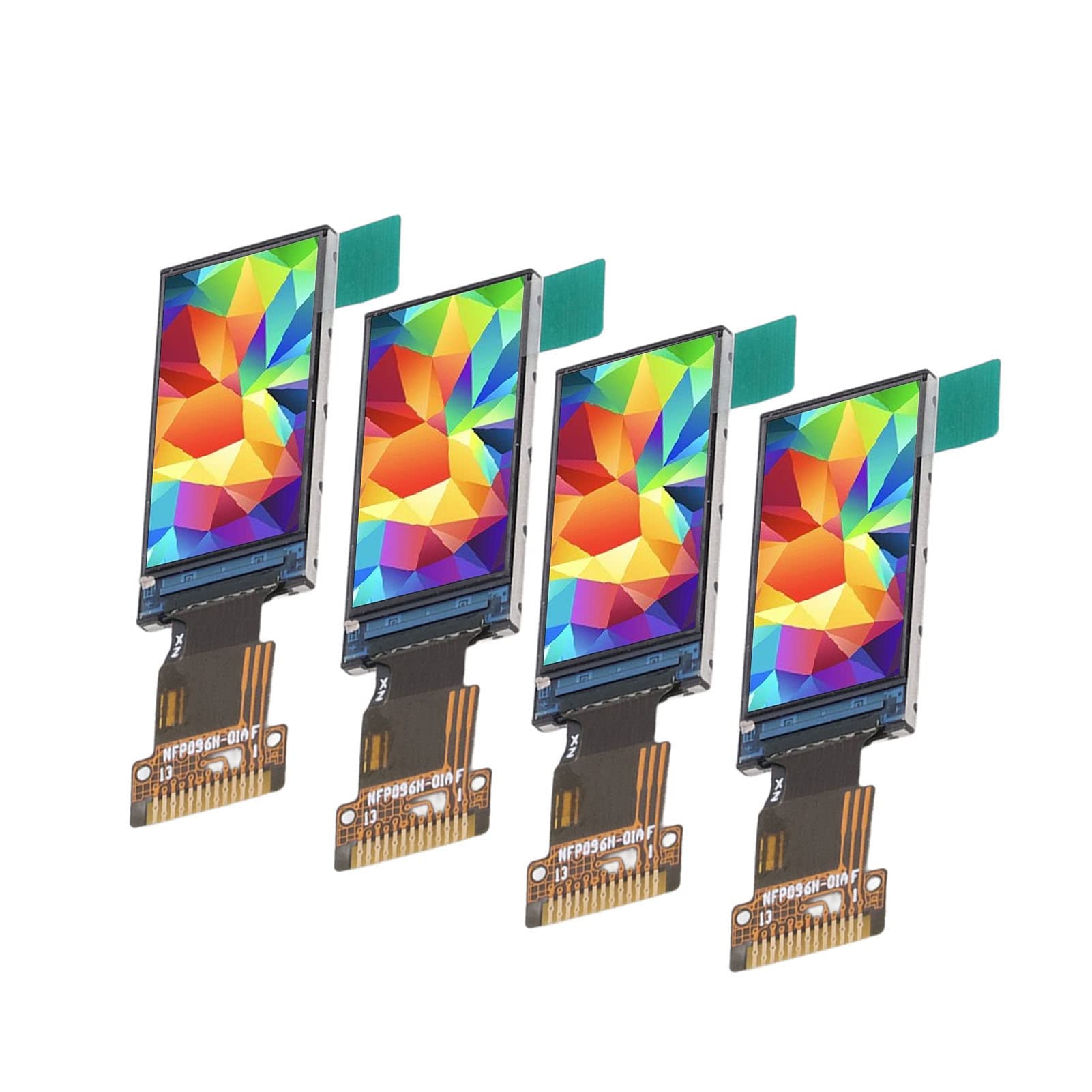 Septpenta 4PCS 0.96in TFT Color IPS Display Screen, 80×160 Resolution, Bright,Saturated, Natural Looking Images LCD, Embedded ST7735S Driver and SPI Bus, Small, Light and Thin Used in Various Places