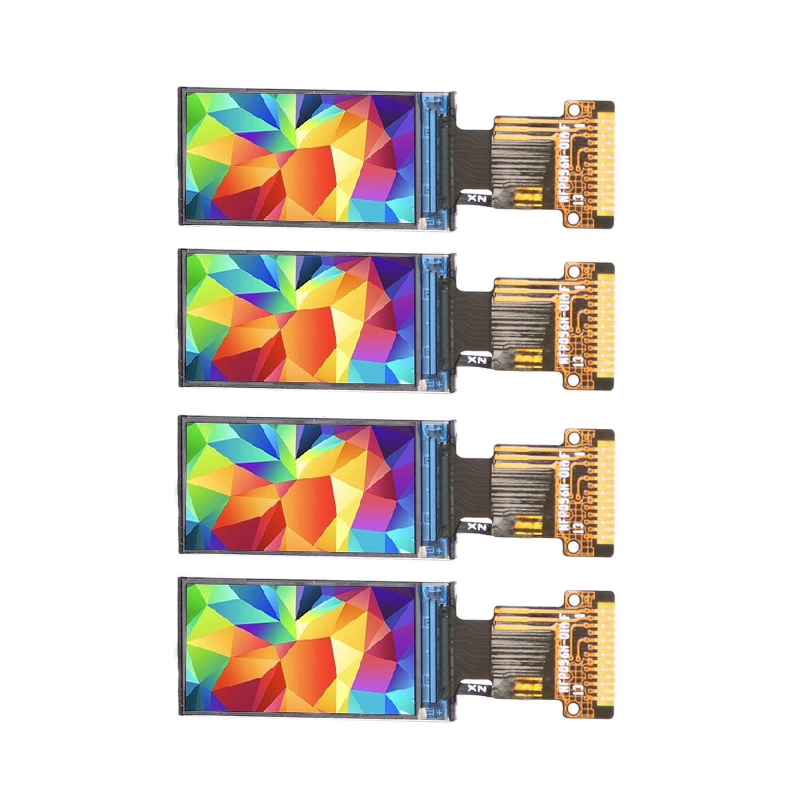 Septpenta 4PCS 0.96in TFT Color IPS Display Screen, 80×160 Resolution, Bright,Saturated, Natural Looking Images LCD, Embedded ST7735S Driver and SPI Bus, Small, Light and Thin Used in Various Places