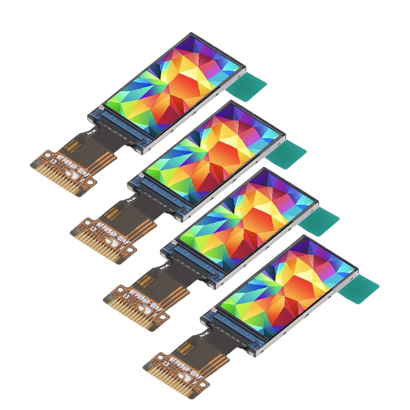 Septpenta 4PCS 0.96in TFT Color IPS Display Screen, 80×160 Resolution, Bright,Saturated, Natural Looking Images LCD, Embedded ST7735S Driver and SPI Bus, Small, Light and Thin Used in Various Places