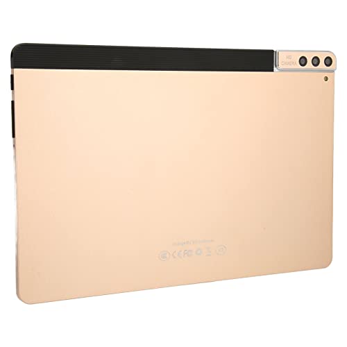 VINGVO 10 Inch Tablet, 5G WiFi Gold 100-240V Calling Tablet for Android 11.0 for Learning (US Plug)