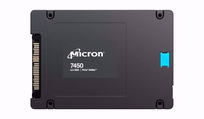 Micron MTFDKCC3T8TFR-1BC1ZABYYR 7450 PRO 3.84 TB Solid State Drive - 2.5" Internal - U.3 (PCI Express NVMe 4.0) - Read Intensive - TAA Compliant