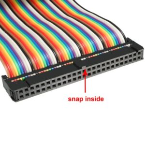 Tool parts IDC Rainbow Wire Flat Ribbon Cable 50 Pins 66cm Length 2.54mm Pitch Type-B