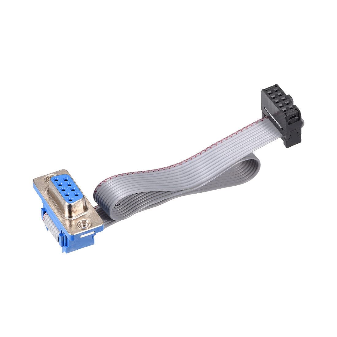 Tool parts IDC Wire Flat Ribbon Cable DB9 Female To FC-10 Female Connector 20cm Length