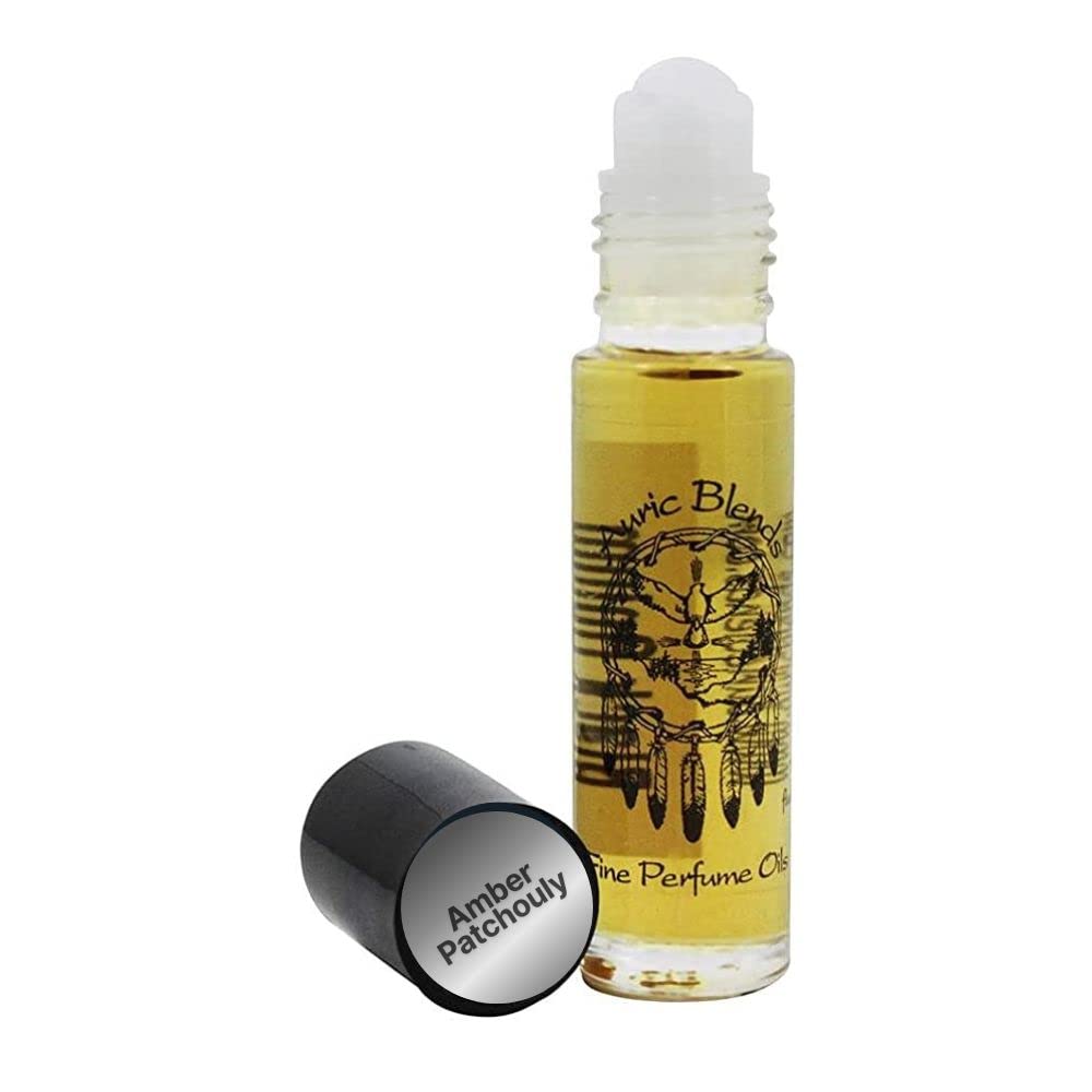 Auric Blends Amber Patchouly Roll-on Perfume Oil | Alcohol Free, Vegan, Cruelty Free, Made in USA | 0.33 Fl. Oz