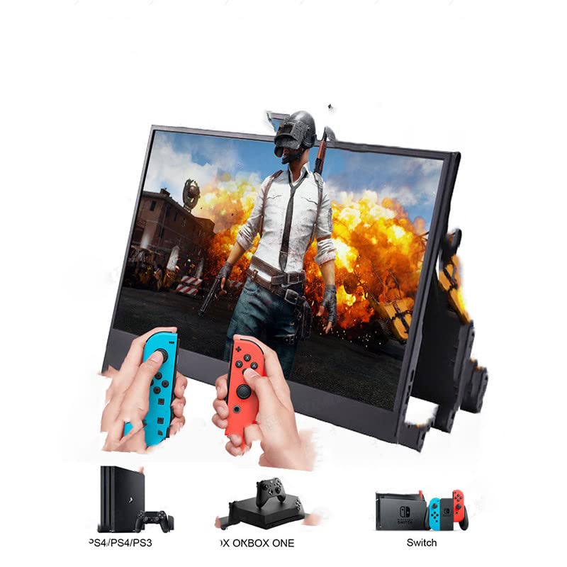 Portable Display Mobile Computer Game Touch Screen 15.6 inch 4k (15.6 inch, Black)