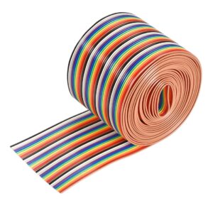 tool parts idc rainbow wire flat ribbon cable 40p 1.27mm pitch 3meter/9.8ft length