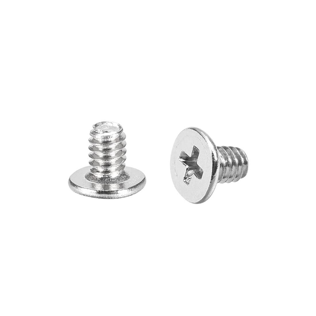 Tool parts M2x3mm Laptop Computer Screws 3.8mm Dia Head Screw Silver Tone 50pcs