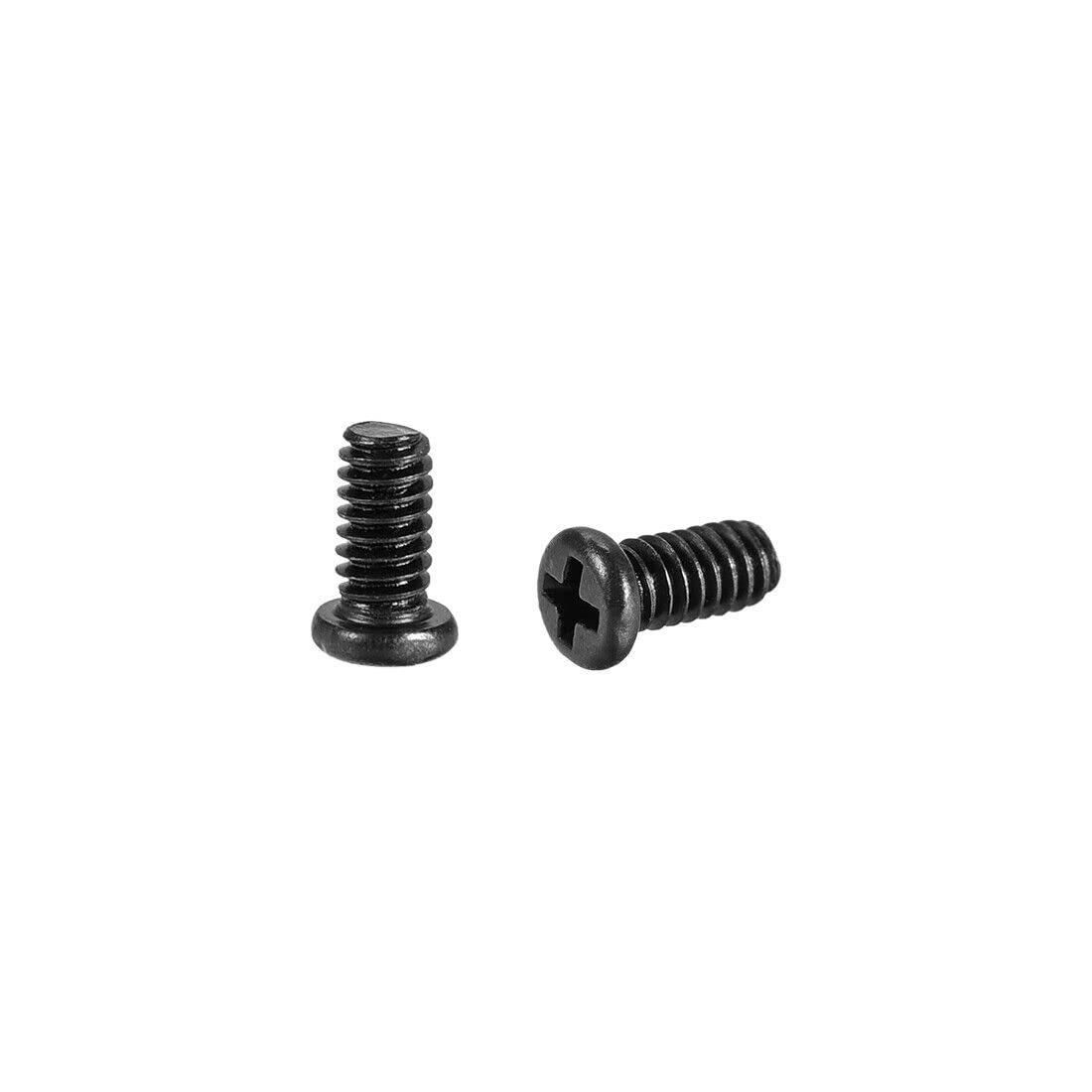 Tool parts M2 x 5mm Laptop Computer Screws 2.8mm Dia Head Screw Black 100pcs