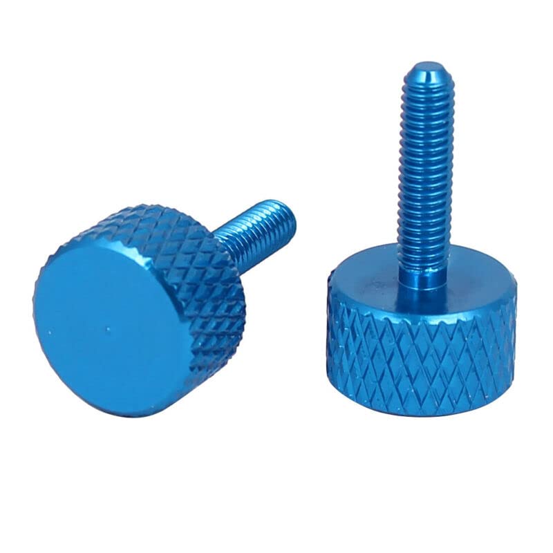 Tool parts Computer PC Graphics Card Knurled Head Thumb Screws Sky Blue M3x12mm 4pcs