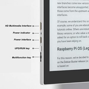 soobu 9.7inch Ink Display, Eyes Protection High Response 16:11 Screen Ratio Wide Angle 100-240V E Paper Screen for Laptop (US Plug)