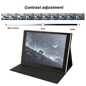 Cosiki EPaper Screen, 9.7 Inch Wide Angle Tempered Glass Ink Screen 100-240V Clear Image for Laptop (US Plug)